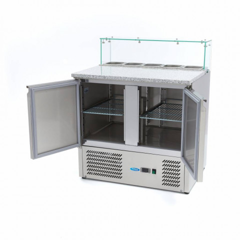 MAXIMA TABLE GLASS 2 pizza pult