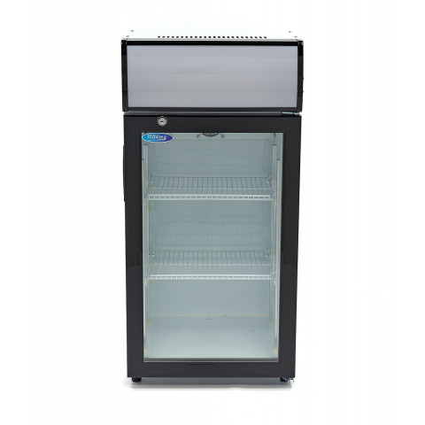 MAXIMA Display presklenná barová chladiaca skriňa, 80 l