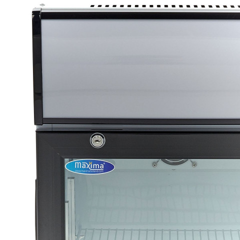MAXIMA Display presklenná barová chladiaca skriňa, 80 l