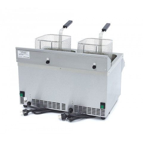MAXIMA 2x 8 litrová indukčná fritéza s výpustným ventilom DEMO