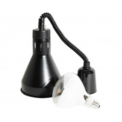GAMMO ohrievacia lampa 18cm - čierná