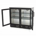 MAXIMA BC2 presklená barová chladiaca skrinka, krídlové dvere 227 L